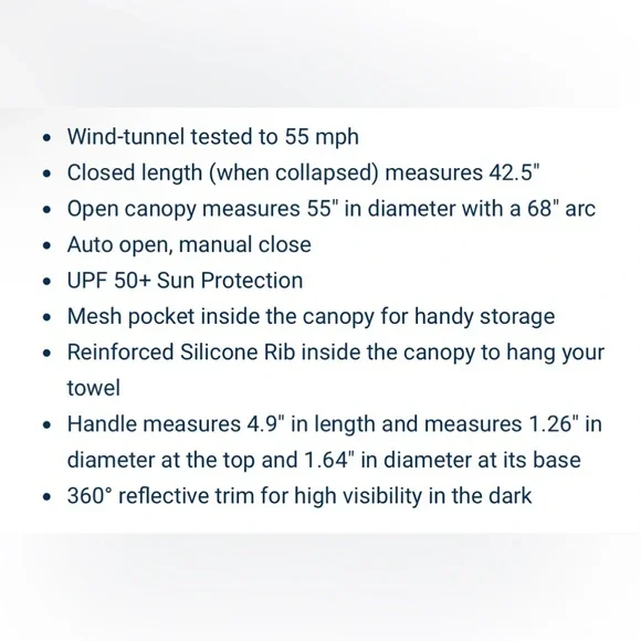 NEW Weatherman x Arnold Palmer Collapsible Golf Umbrella Green Signature Drinks - Picture 7 of 7